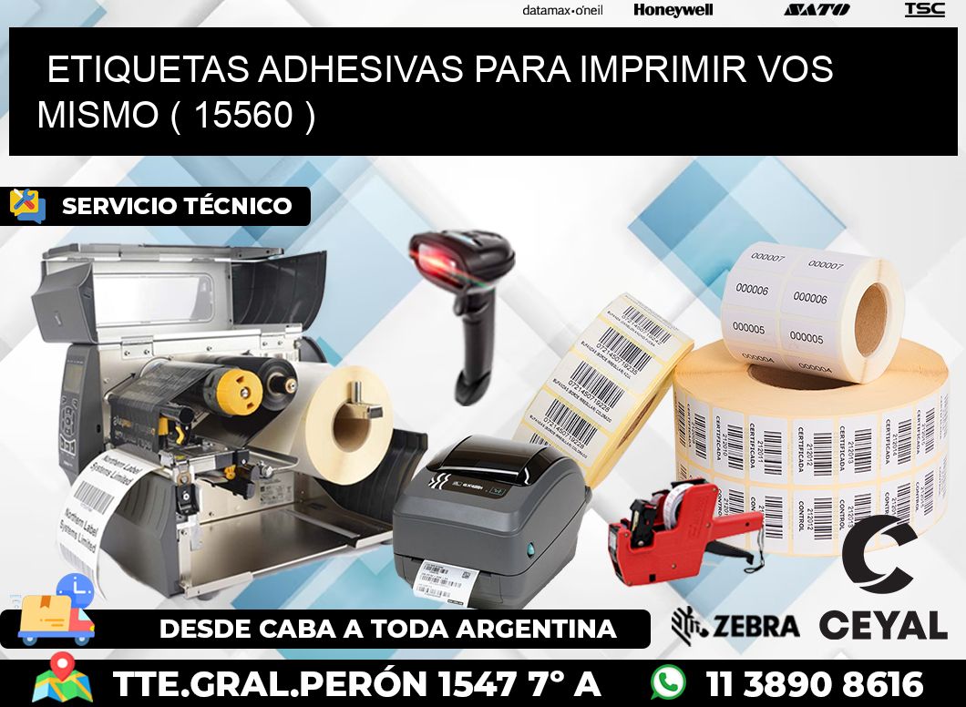 ETIQUETAS ADHESIVAS PARA IMPRIMIR VOS MISMO ( 15560 )