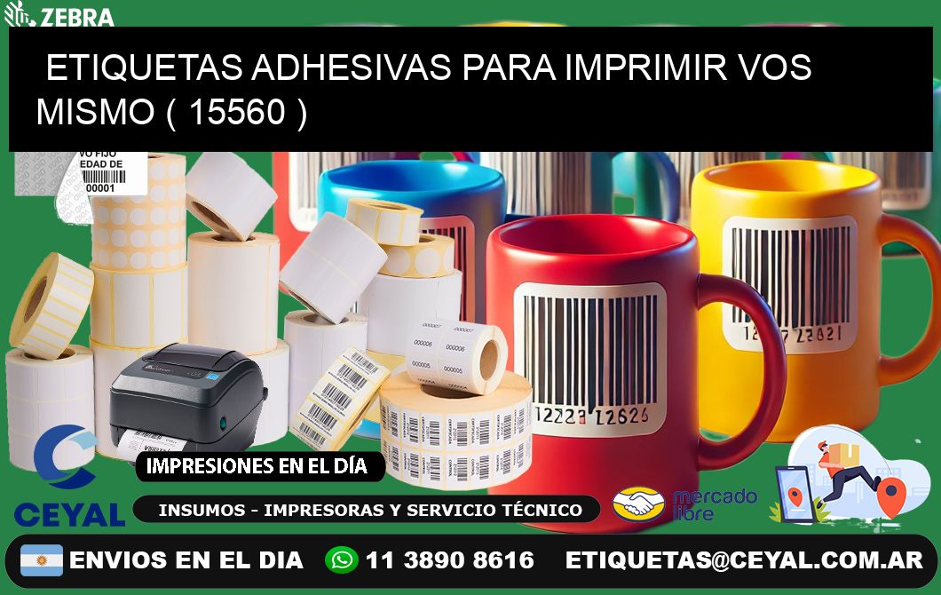 ETIQUETAS ADHESIVAS PARA IMPRIMIR VOS MISMO ( 15560 )
