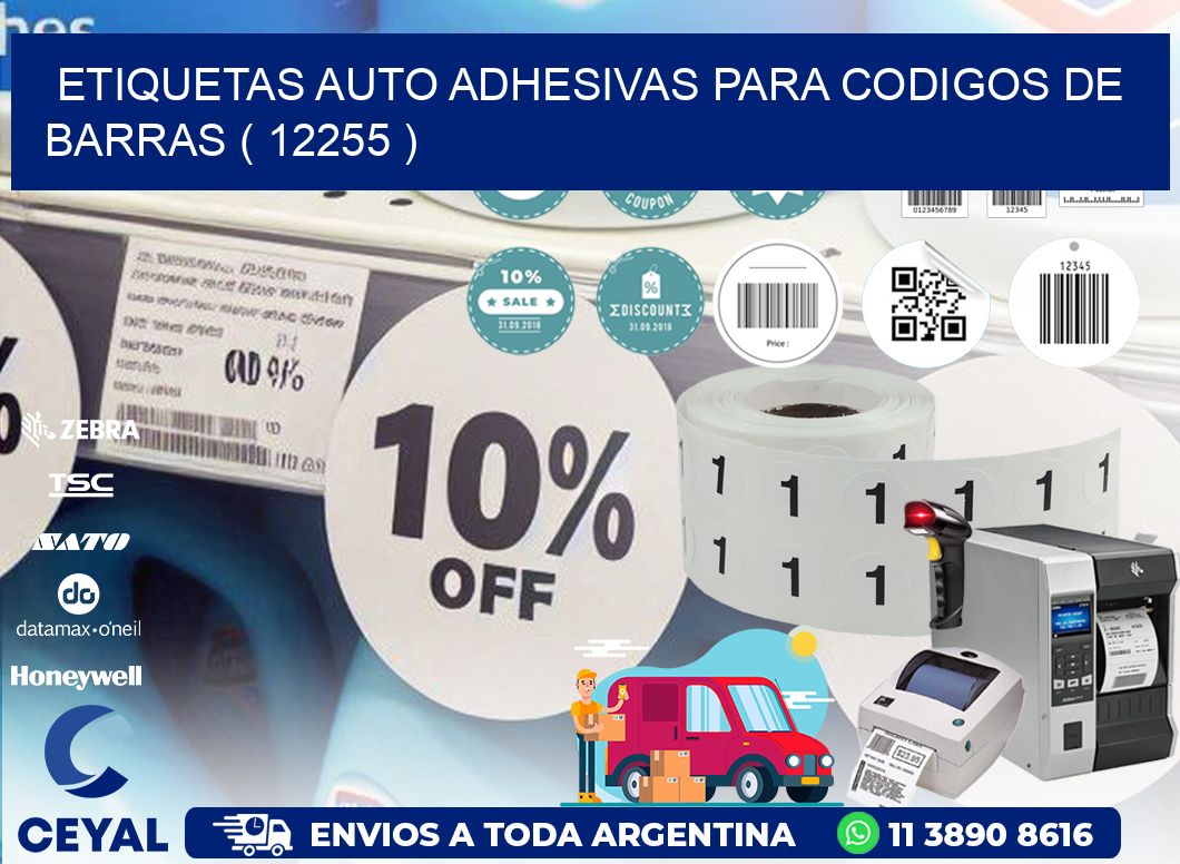 ETIQUETAS AUTO ADHESIVAS PARA CODIGOS DE BARRAS ( 12255 )
