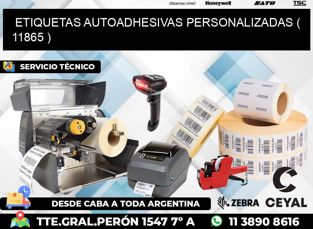 ETIQUETAS AUTOADHESIVAS PERSONALIZADAS ( 11865 )