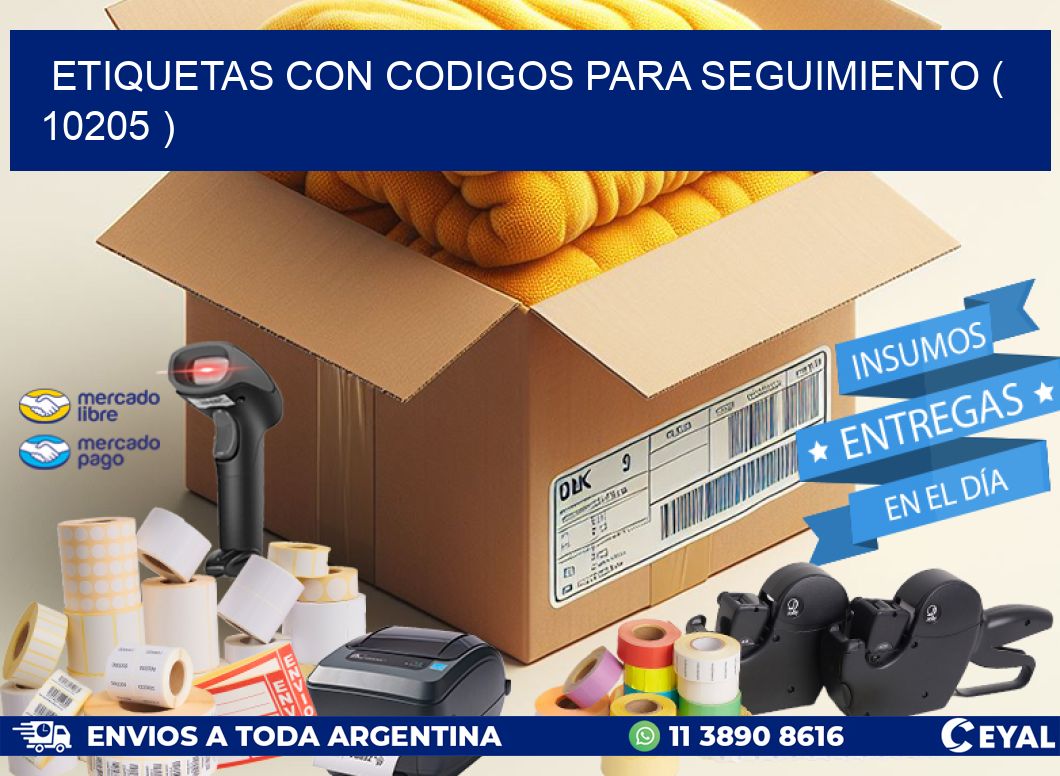 ETIQUETAS CON CODIGOS PARA SEGUIMIENTO ( 10205 )