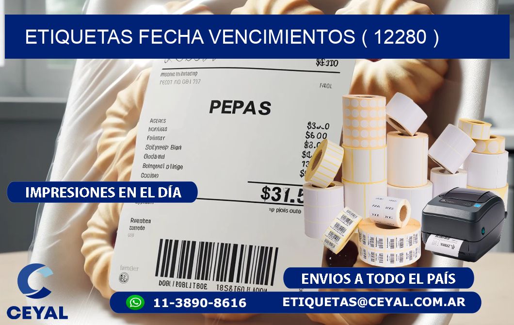 ETIQUETAS FECHA VENCIMIENTOS ( 12280 )