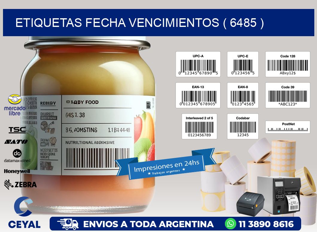 ETIQUETAS FECHA VENCIMIENTOS ( 6485 )