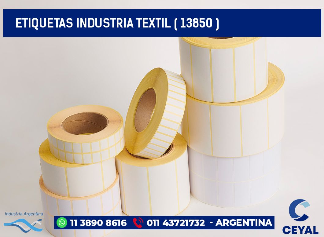 ETIQUETAS INDUSTRIA TEXTIL ( 13850 )