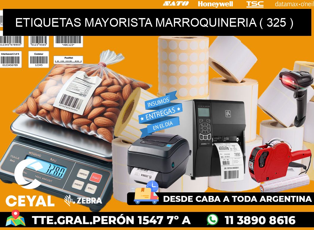 ETIQUETAS MAYORISTA MARROQUINERIA ( 325 )