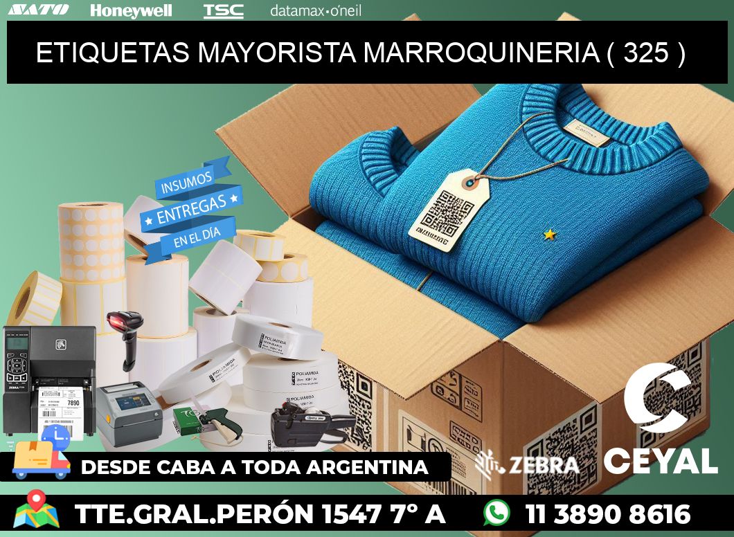 ETIQUETAS MAYORISTA MARROQUINERIA ( 325 )