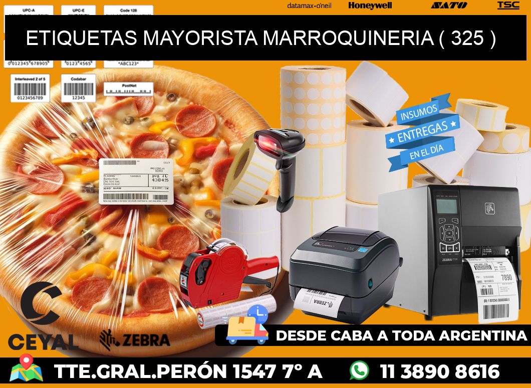 ETIQUETAS MAYORISTA MARROQUINERIA ( 325 )