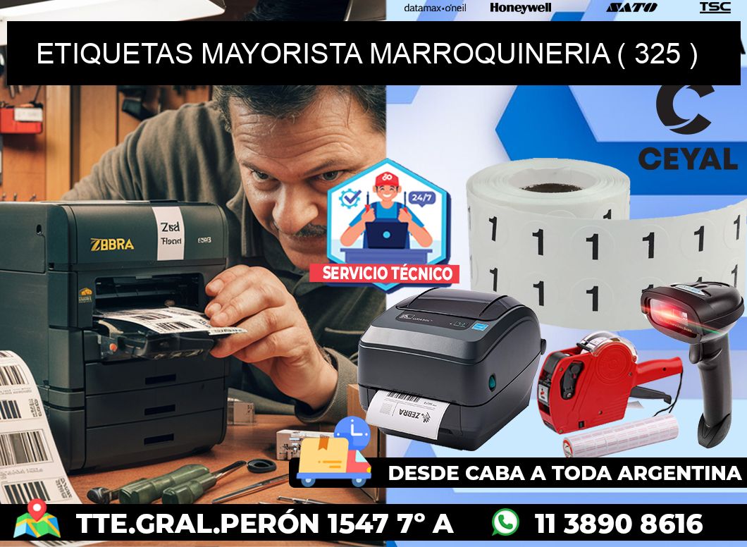 ETIQUETAS MAYORISTA MARROQUINERIA ( 325 )