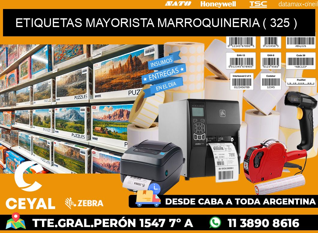 ETIQUETAS MAYORISTA MARROQUINERIA ( 325 )