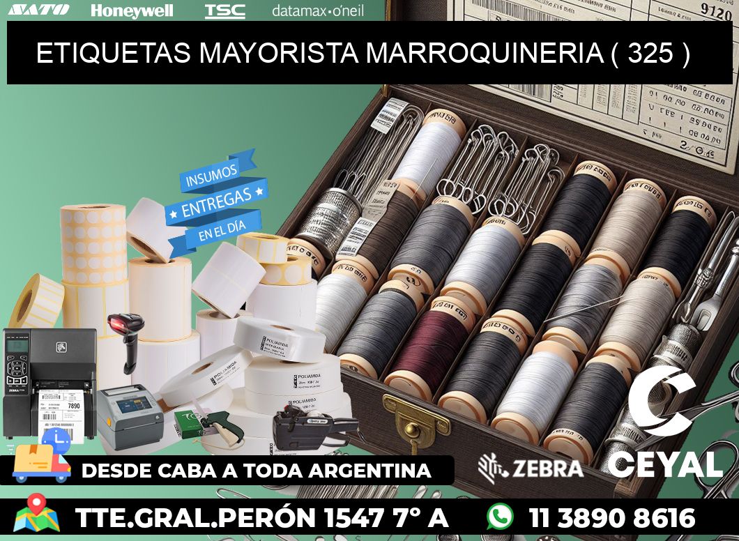 ETIQUETAS MAYORISTA MARROQUINERIA ( 325 )