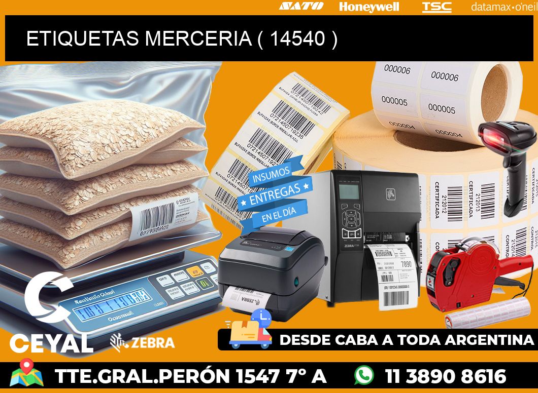 ETIQUETAS MERCERIA ( 14540 )