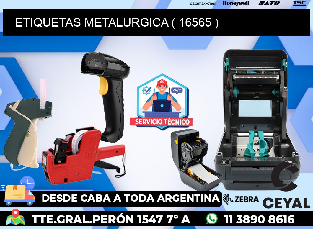 ETIQUETAS METALURGICA ( 16565 )