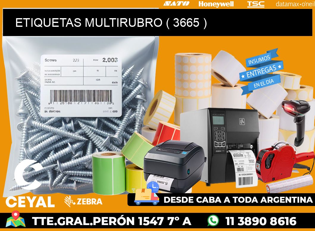 ETIQUETAS MULTIRUBRO ( 3665 )