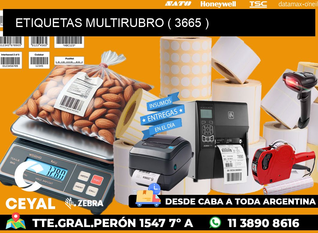 ETIQUETAS MULTIRUBRO ( 3665 )