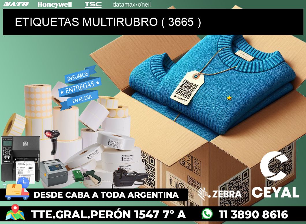 ETIQUETAS MULTIRUBRO ( 3665 )