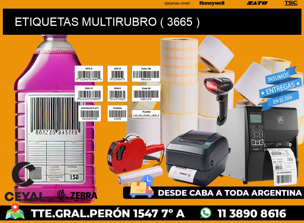 ETIQUETAS MULTIRUBRO ( 3665 )