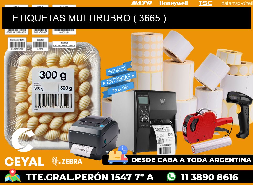 ETIQUETAS MULTIRUBRO ( 3665 )