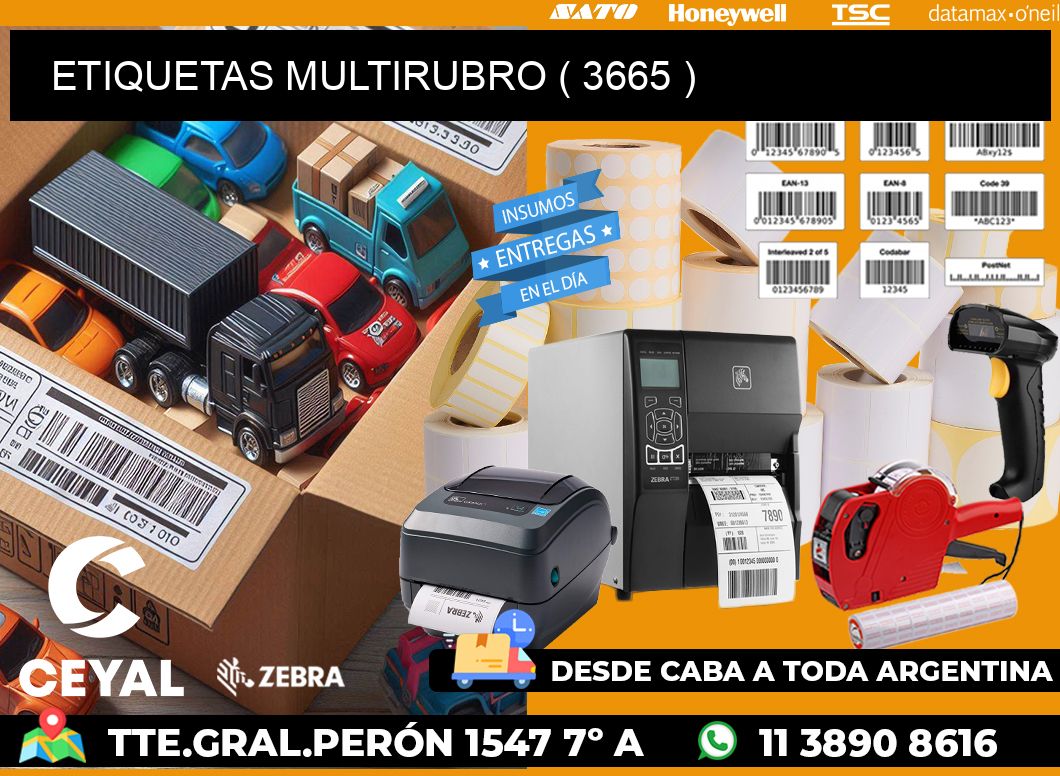 ETIQUETAS MULTIRUBRO ( 3665 )