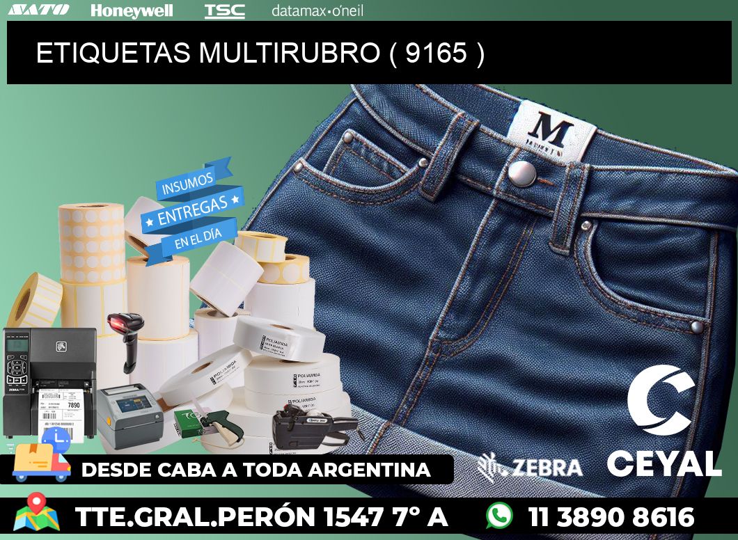 ETIQUETAS MULTIRUBRO ( 9165 )