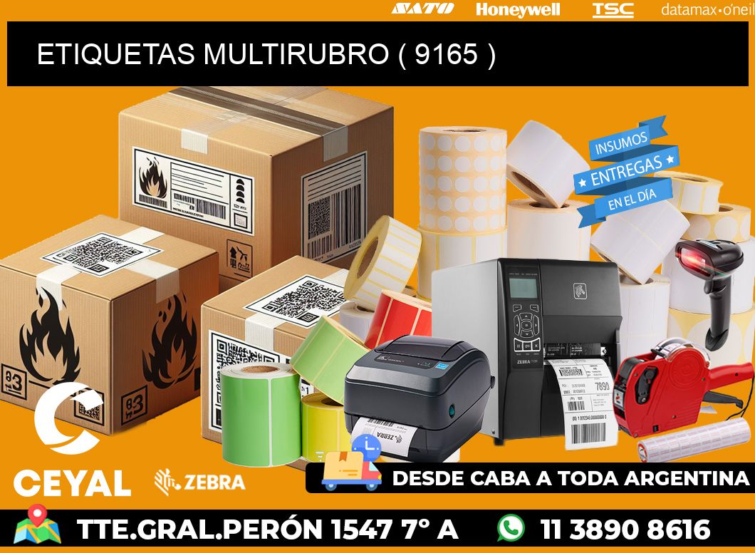 ETIQUETAS MULTIRUBRO ( 9165 )