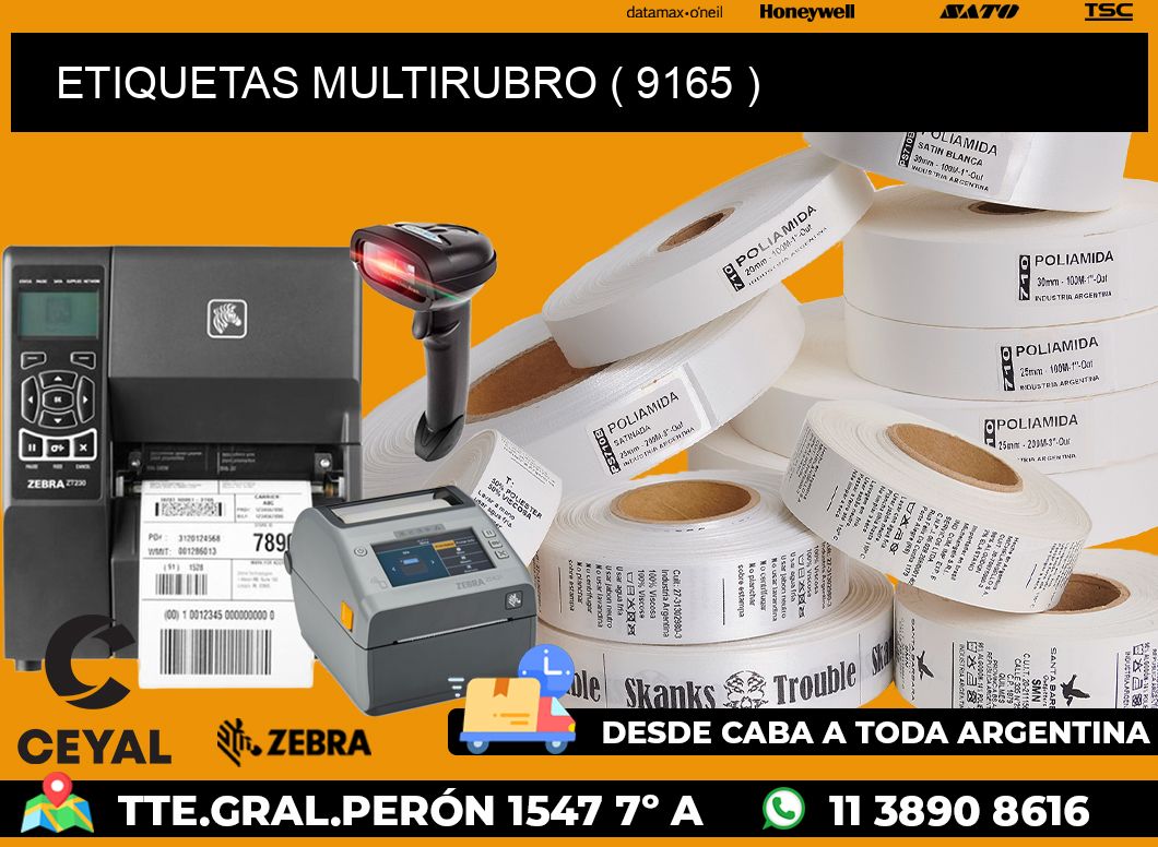 ETIQUETAS MULTIRUBRO ( 9165 )