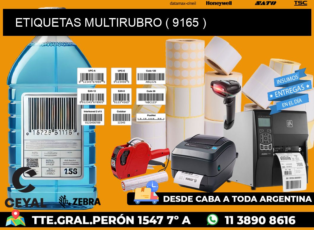 ETIQUETAS MULTIRUBRO ( 9165 )
