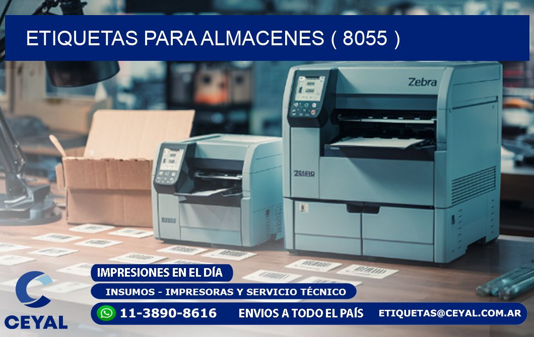 ETIQUETAS PARA ALMACENES ( 8055 )