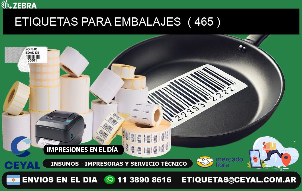 ETIQUETAS PARA EMBALAJES ( 465 )