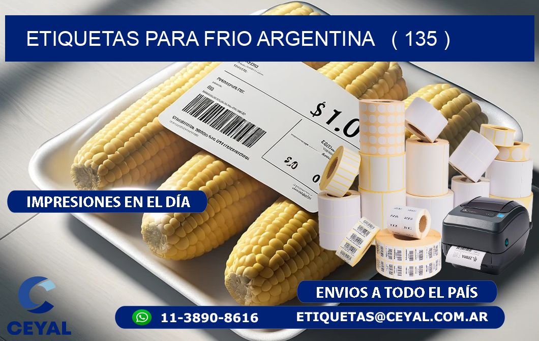 ETIQUETAS PARA FRIO ARGENTINA   ( 135 )