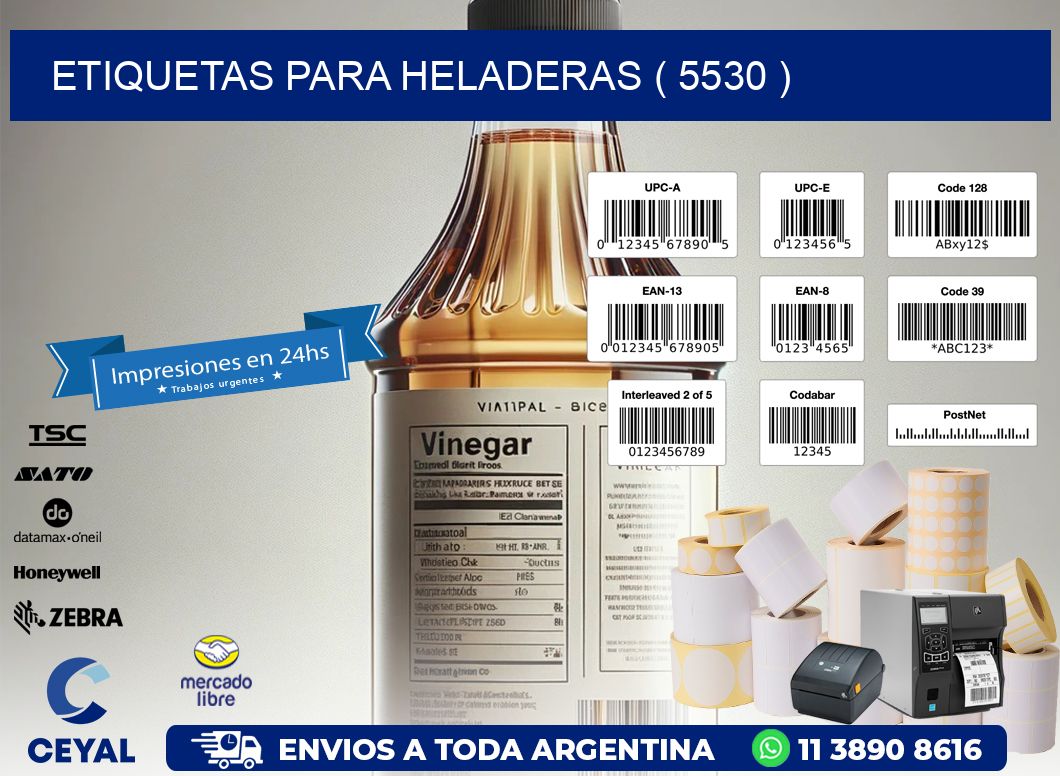 ETIQUETAS PARA HELADERAS ( 5530 )