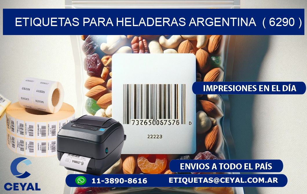 ETIQUETAS PARA HELADERAS ARGENTINA  ( 6290 )