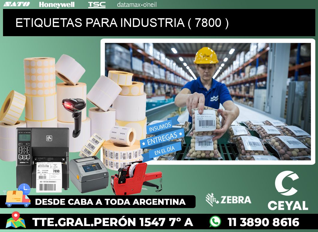 ETIQUETAS PARA INDUSTRIA ( 7800 )