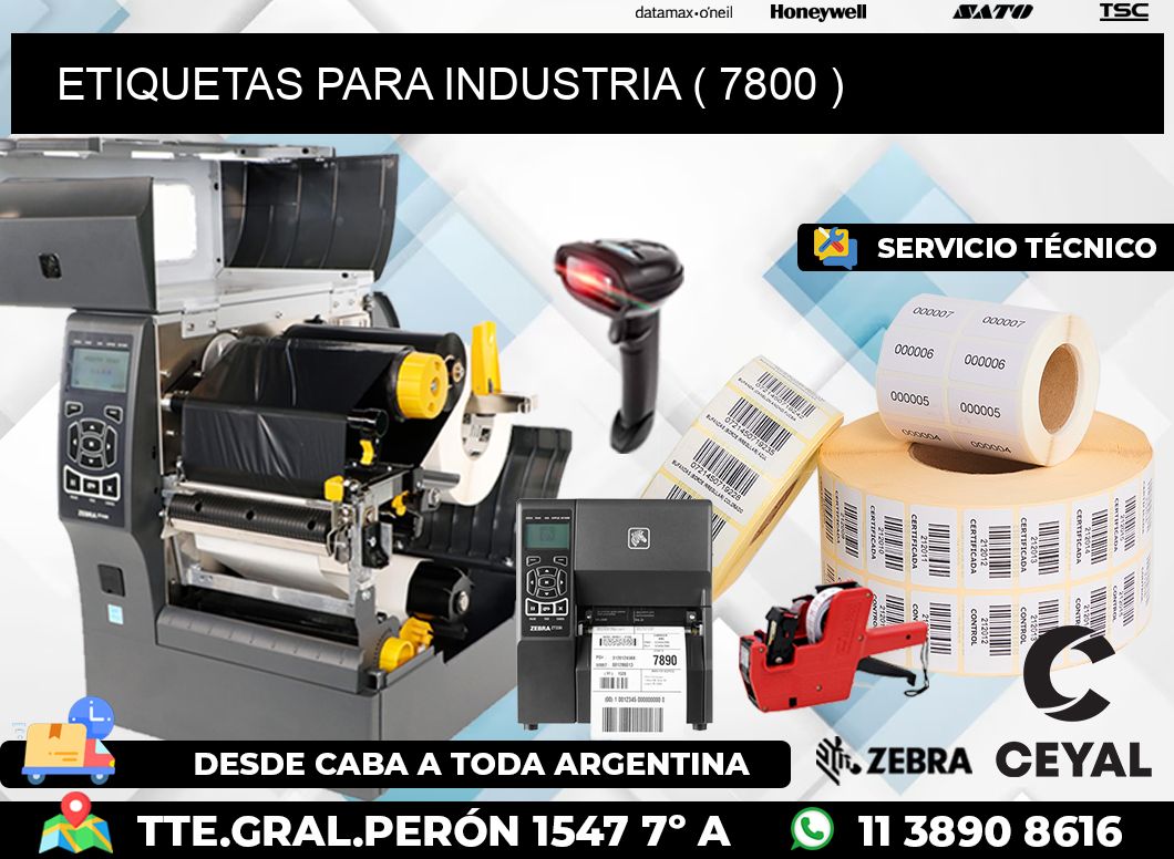ETIQUETAS PARA INDUSTRIA ( 7800 )