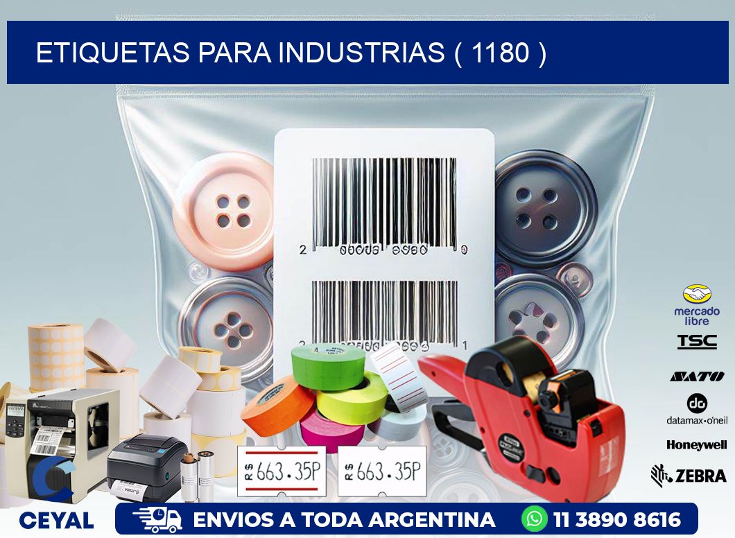 ETIQUETAS PARA INDUSTRIAS ( 1180 )
