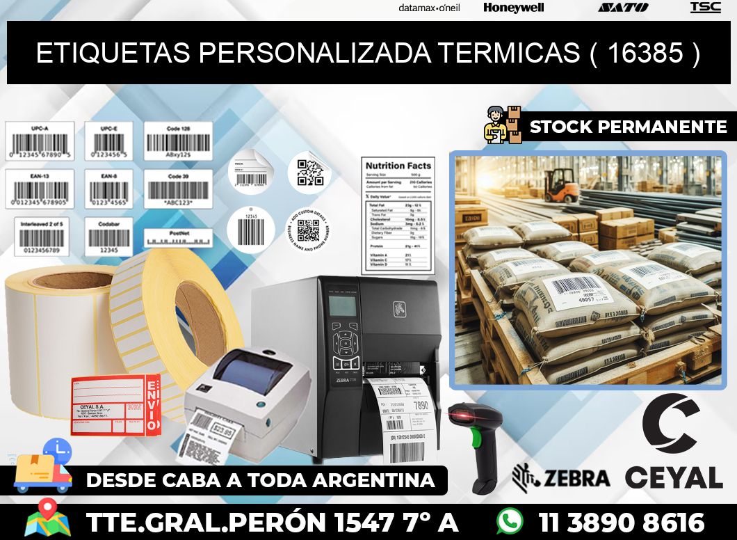 ETIQUETAS PERSONALIZADA TERMICAS ( 16385 )
