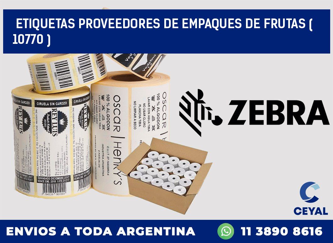 ETIQUETAS PROVEEDORES DE EMPAQUES DE FRUTAS ( 10770 )