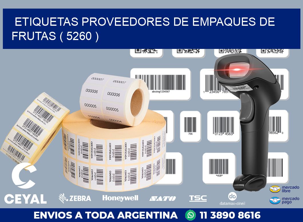 ETIQUETAS PROVEEDORES DE EMPAQUES DE FRUTAS ( 5260 )