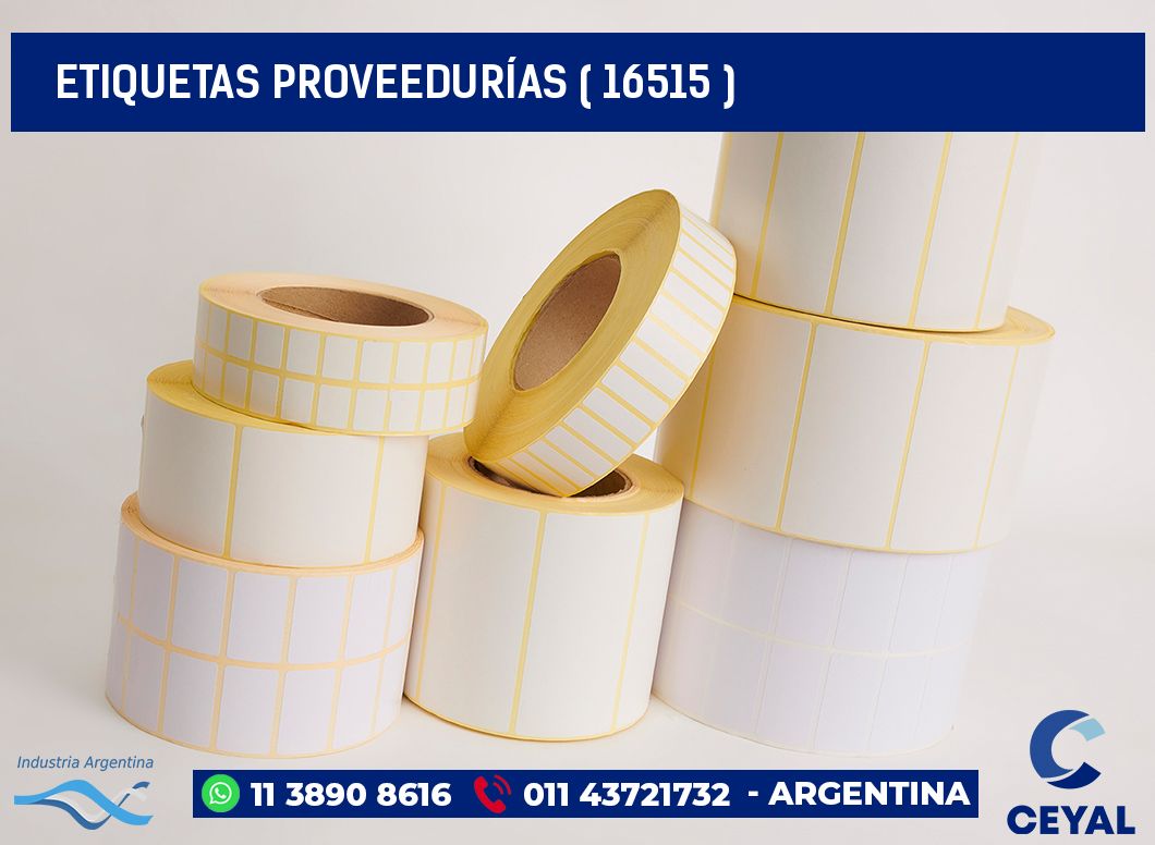 ETIQUETAS PROVEEDURÍAS ( 16515 )