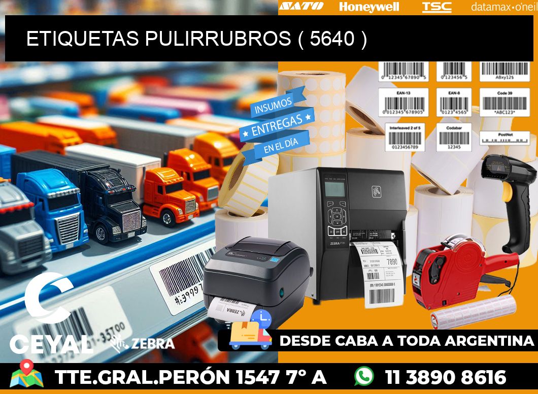 ETIQUETAS PULIRRUBROS ( 5640 )
