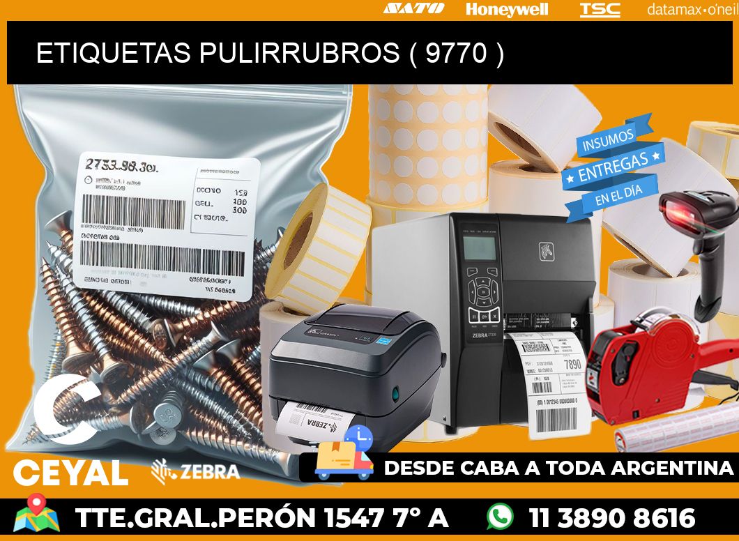 ETIQUETAS PULIRRUBROS ( 9770 )
