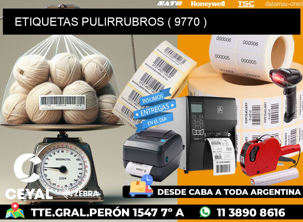 ETIQUETAS PULIRRUBROS ( 9770 )