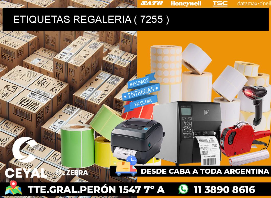 ETIQUETAS REGALERIA ( 7255 )