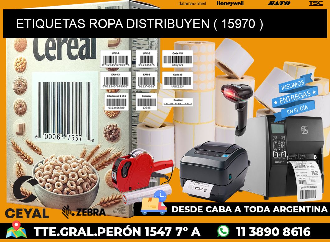 ETIQUETAS ROPA DISTRIBUYEN ( 15970 )