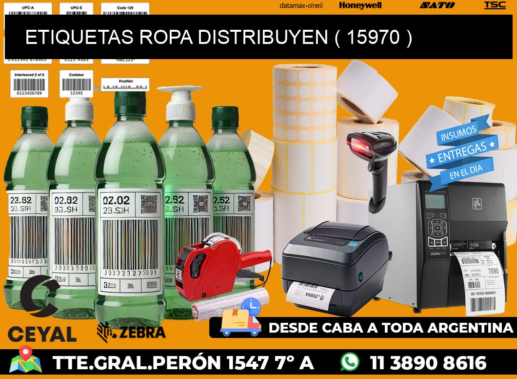 ETIQUETAS ROPA DISTRIBUYEN ( 15970 )