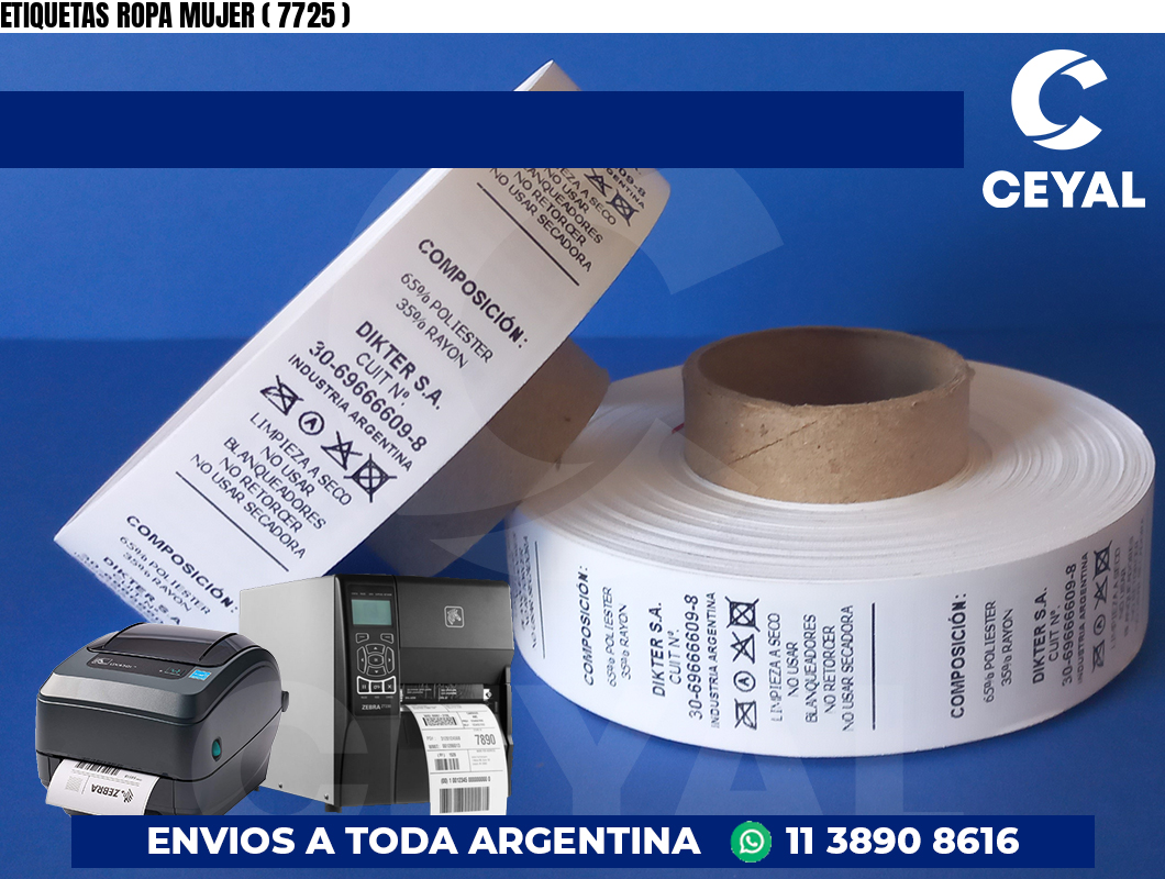ETIQUETAS ROPA MUJER ( 7725 )