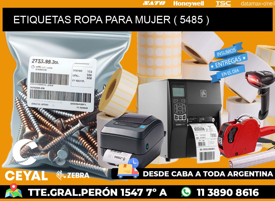ETIQUETAS ROPA PARA MUJER ( 5485 )
