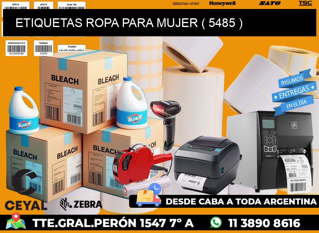 ETIQUETAS ROPA PARA MUJER ( 5485 )