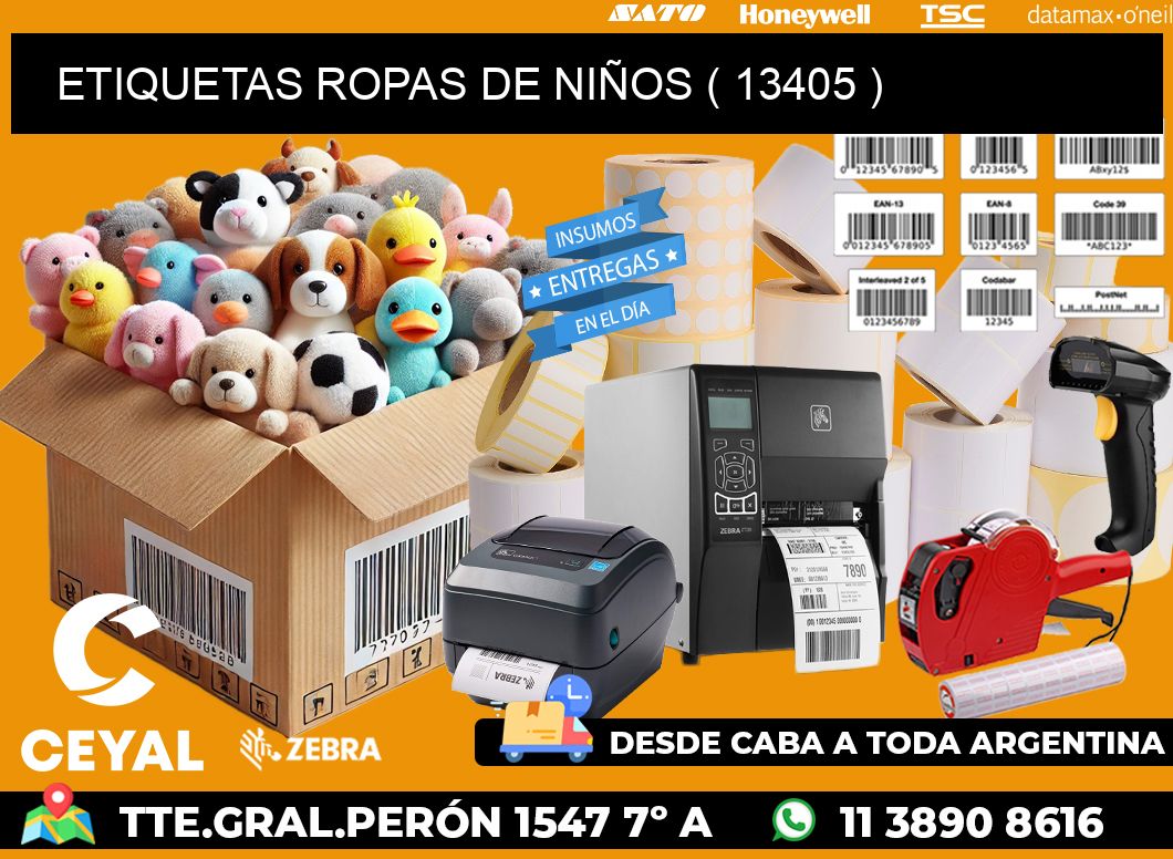 ETIQUETAS ROPAS DE NIÑOS ( 13405 )