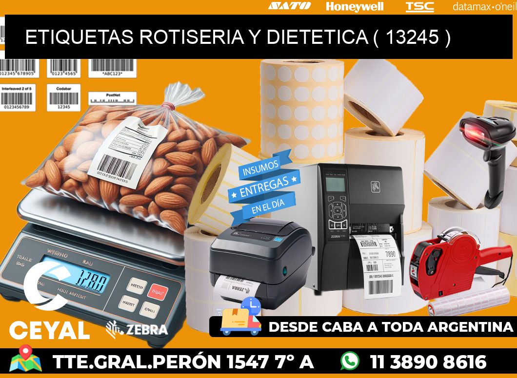 ETIQUETAS ROTISERIA Y DIETETICA ( 13245 )