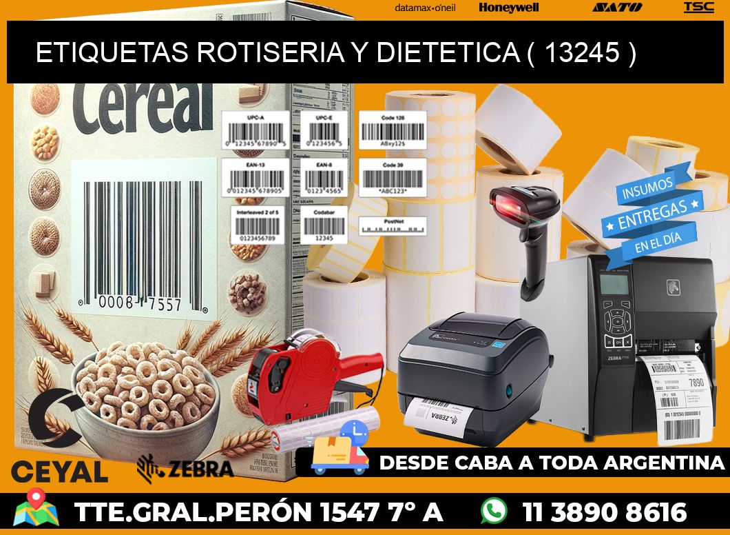 ETIQUETAS ROTISERIA Y DIETETICA ( 13245 )